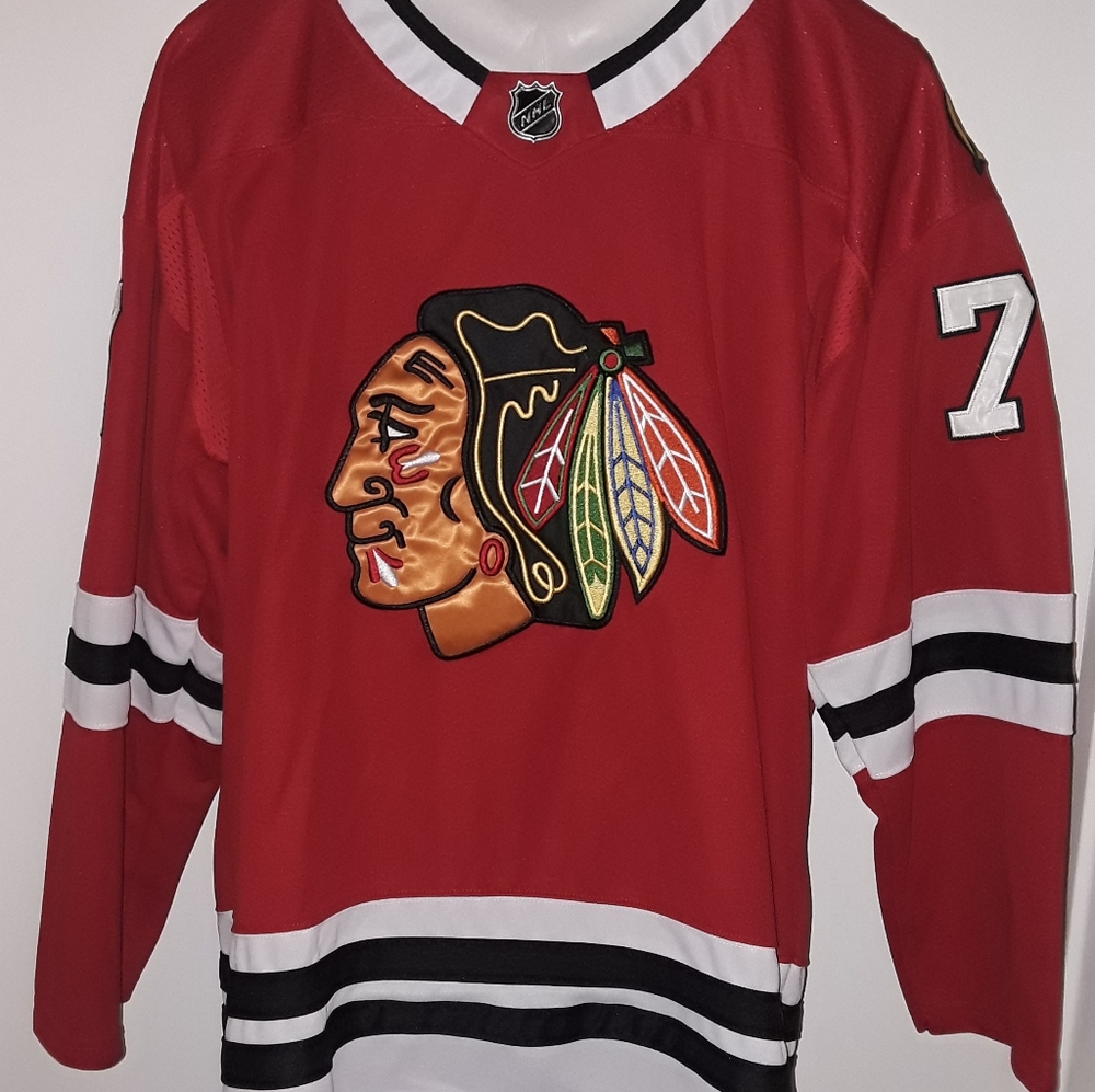 Adidas Climalite CHICAGO BLACKHAWKS #77 KIRBY DACH Jersey (Size 54) EUC